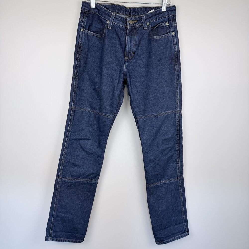 Draggin Jeans Motorcycle Pants Women's Size 6 Denim Double Knee K/Lar Lined USA